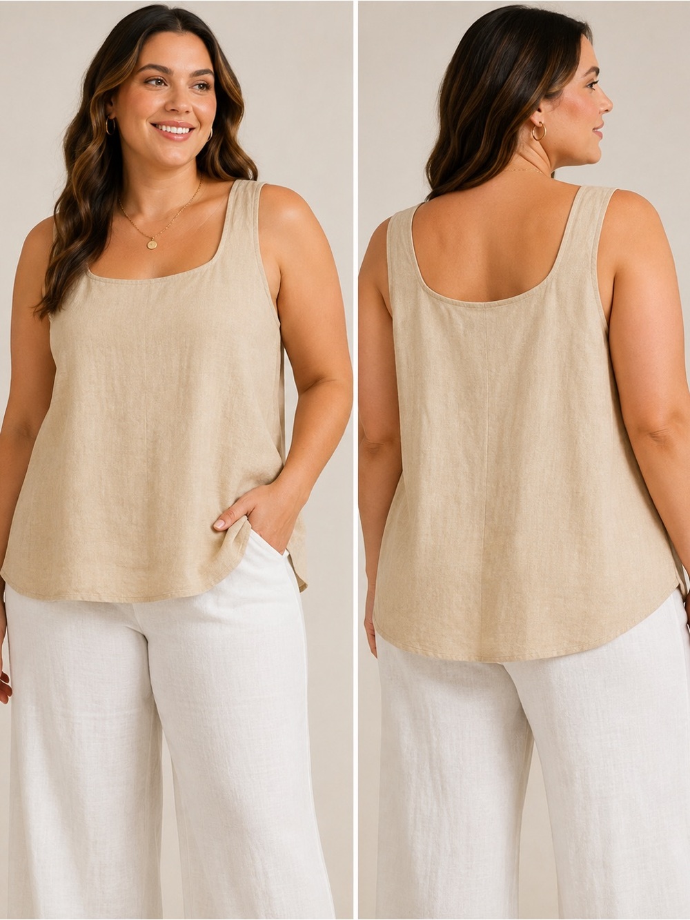Express Linen Tank Top – Size XXL – Brand New With Tags